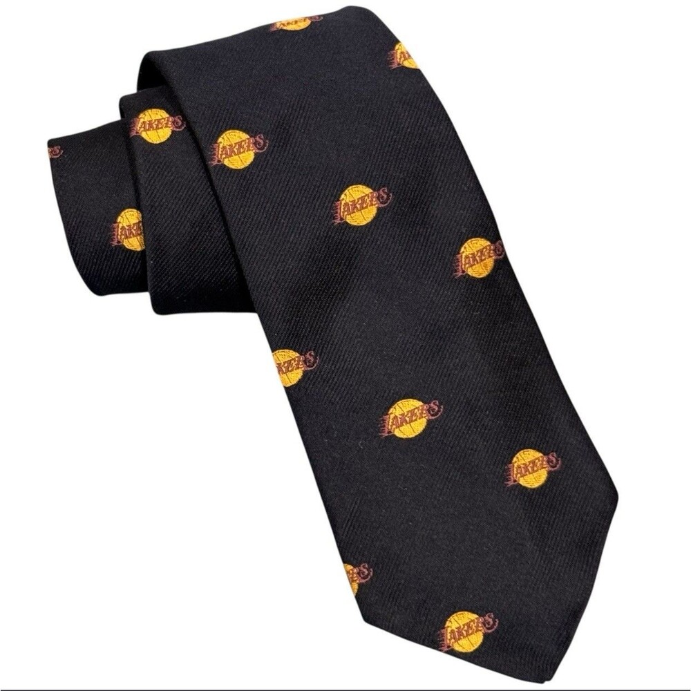 Los Angeles Lakers Team Issued Exclusive 100% Silk Neck Tie 55" 70's or 80's NBA
